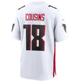 Kooe A.Falcons #18 Kirk Cousins Player White Home Game Stitched Jerseys