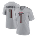 Kooe A.Falcons #1 Tua Tagovailoa Player Gray Fashion Home Game Stitched Jerseys