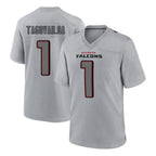 Kooe A.Falcons #1 Tua Tagovailoa Player Gray Fashion Home Game Stitched Jerseys