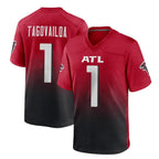Kooe A.Falcons #1 Tua Tagovailoa Player Red Home Game Stitched Jerseys