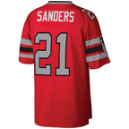 Kooe A.Falcons #21 Deion Sanders Mitchell & Ness Red Legacy Replica Jersey