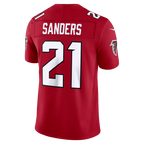 Kooe A.Falcons #21 Deion Sanders Red Vapor F.U.S.E. Stitched Retired Limited Stitched Jerseys