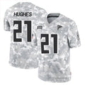 Kooe A.Falcons #21 Mike Hughes Player Arctic Camo Salute to Service Limited Stitched Jerseys