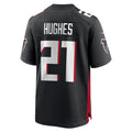 Kooe A.Falcons #21 Mike Hughes Player Black Home Game Stitched Jerseys