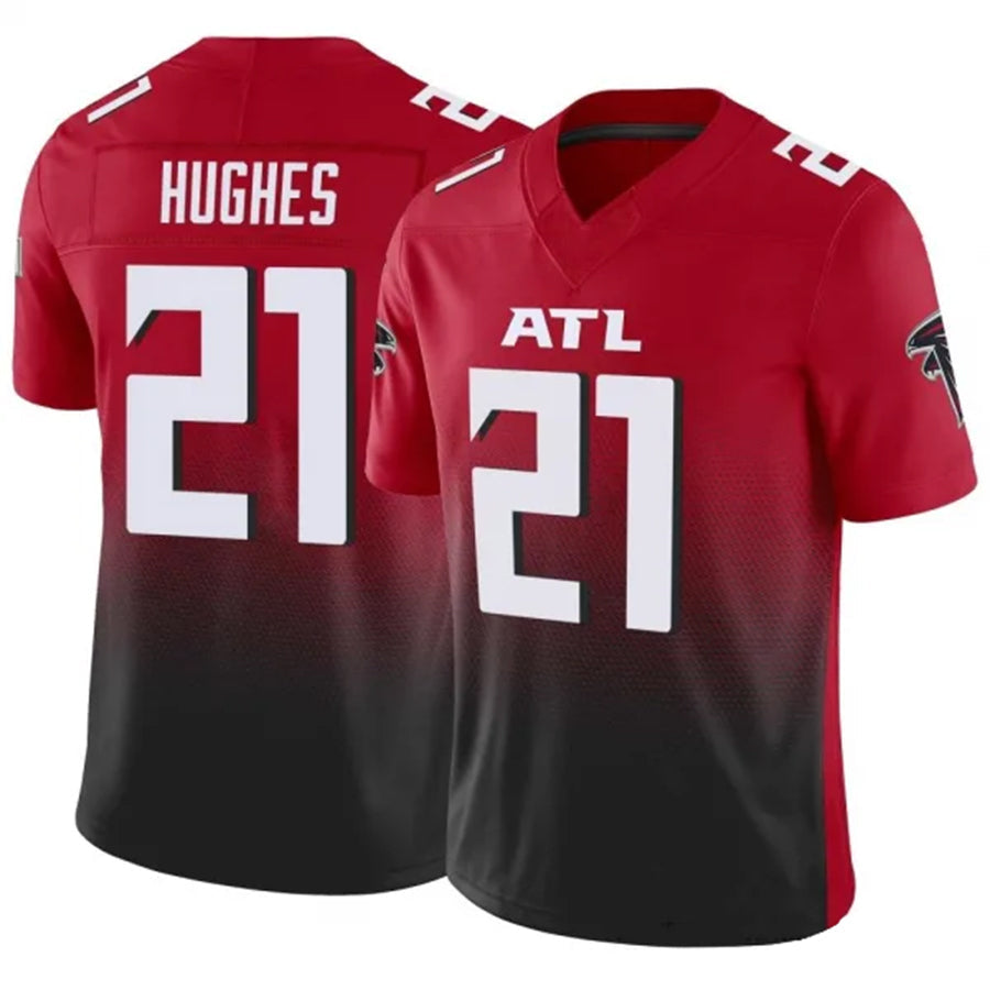 Kooe A.Falcons #21 Mike Hughes Player Red Vapor F.U.S.E. Limited Stitched Jerseys