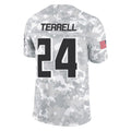 Kooe A.Falcons #24 A.J. Terrell Jr. Player Arctic Camo Salute to Service Limited Stitched Jerseys