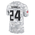 Kooe A.Falcons #24 A.J. Terrell Jr. Player Arctic Camo Salute to Service Limited Stitched Jerseys