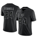 Kooe A.Falcons #24 A.J. Terrell Jr. Player Black RFLCTV Limited Stitched Jerseys