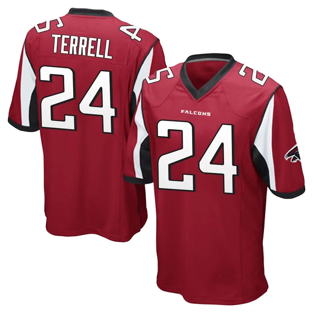 Kooe A.Falcons #24 A.J. Terrell Jr. Player Red Color Vapor Home Game Stitched Jerseys
