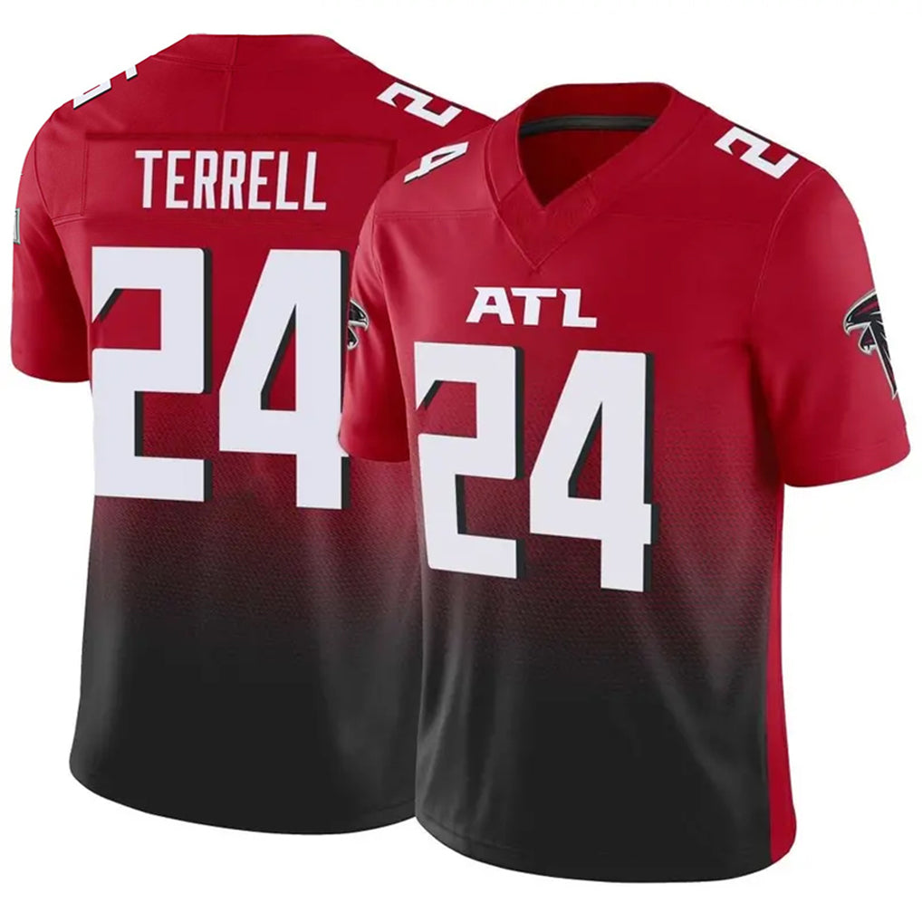 Kooe A.Falcons #24 A.J. Terrell Jr. Player Red Vapor F.U.S.E. Limited Stitched Jerseys
