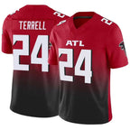 Kooe A.Falcons #24 A.J. Terrell Jr. Player Red Vapor F.U.S.E. Limited Stitched Jerseys