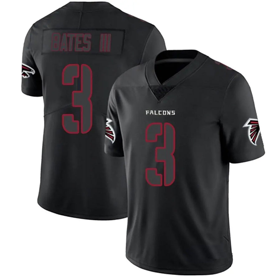 Kooe A.Falcons #3 Jessie Bates III Player Black Impact Limited Stitched Jerseys