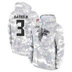 Kooe A.Falcons #3 Jessie Bates III Player Camo Arctic Salute to Service Hoodies Limited Stitched Jerseys
