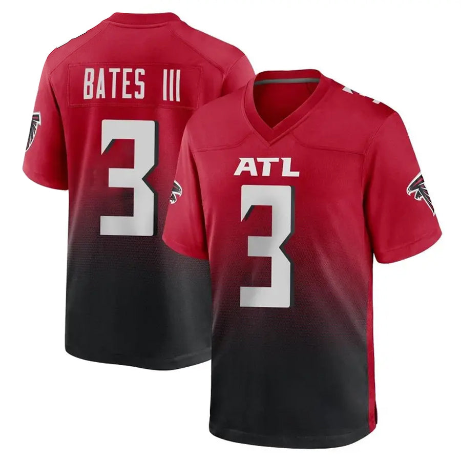 Kooe A.Falcons #3 Jessie Bates III Player Red Home Game Stitched Jerseys