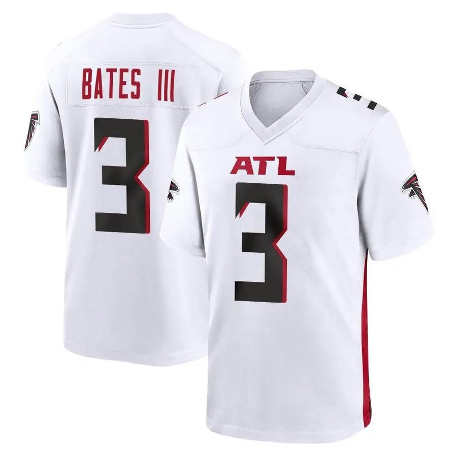 Kooe A.Falcons #3 Jessie Bates III Player White Home Game Stitched Jerseys