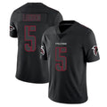 Kooe A.Falcons #5 Drake London Player Black Impact Limited Stitched Jerseys