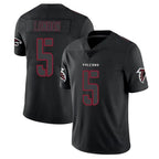 Kooe A.Falcons #5 Drake London Player Black Impact Limited Stitched Jerseys