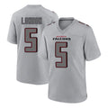 Kooe A.Falcons #5 Drake London Player Gray Fashion Home Game Stitched Jerseys