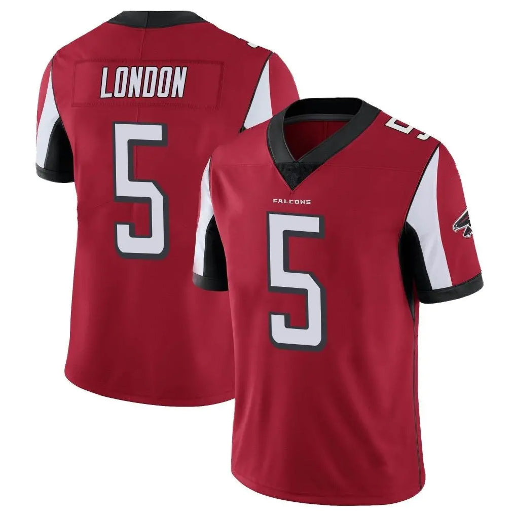 Kooe A.Falcons #5 Drake London Player Red Color Vapor Untouchable Limited Home Game Stitched Jerseys