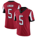 Kooe A.Falcons #5 Drake London Player Red Color Vapor Untouchable Limited Home Game Stitched Jerseys