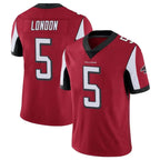 Kooe A.Falcons #5 Drake London Player Red Color Vapor Untouchable Limited Home Game Stitched Jerseys
