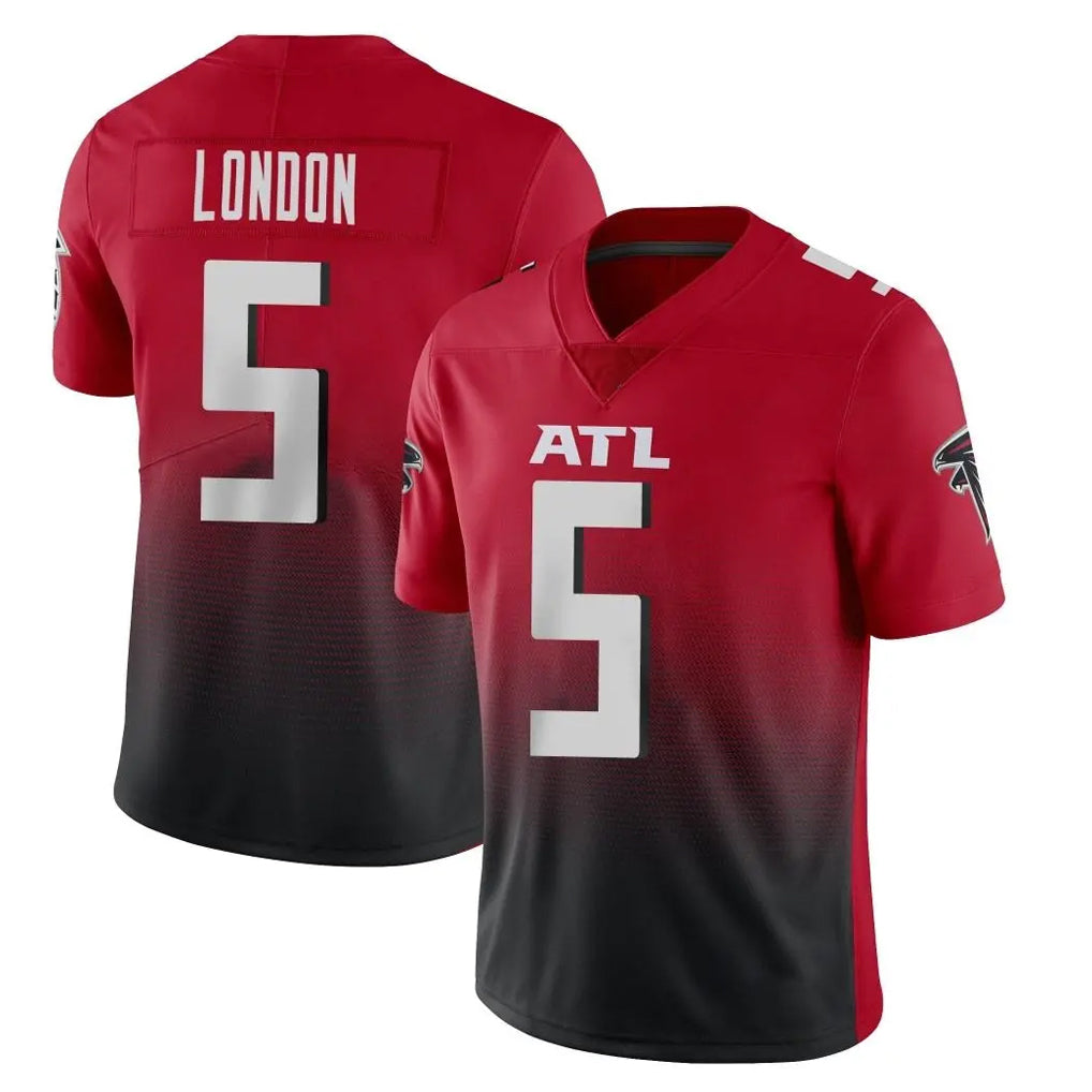 Kooe A.Falcons #5 Drake London Player Red Vapor Untouchable Limited Home Game Stitched Jerseys