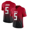 Kooe A.Falcons #5 Drake London Player Red Vapor Untouchable Limited Home Game Stitched Jerseys