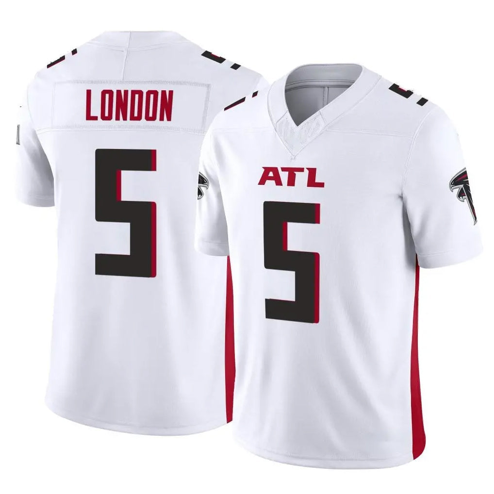Kooe A.Falcons #5 Drake London Player White Vapor F.U.S.E. Limited Home Game Stitched Jerseys