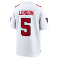 Kooe A.Falcons #5 Drake London White Game Stitched Jerseys
