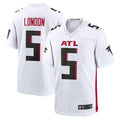 Kooe A.Falcons #5 Drake London Player White Game Stitched Jerseys