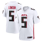 Kooe A.Falcons #5 Drake London Player White Game Stitched Jerseys