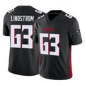 Kooe A.Falcons #63 Chris Lindstrom Player Black Vapor F.U.S.E. Limited Stitched Jerseys