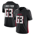 Kooe A.Falcons #63 Chris Lindstrom Player Black Vapor Untouchable Limited Home Game Stitched Jerseys