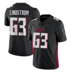 Kooe A.Falcons #63 Chris Lindstrom Player Black Vapor Untouchable Limited Home Game Stitched Jerseys