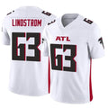 Kooe A.Falcons #63 Chris Lindstrom Player White Vapor F.U.S.E. Limited Elite Stitched Jerseys