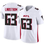Kooe A.Falcons #63 Chris Lindstrom Player White Vapor F.U.S.E. Limited Elite Stitched Jerseys
