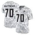 Kooe A.Falcons #70 Jake Matthews Player Arctic Camo Salute to Service Limited Stitched Jerseys