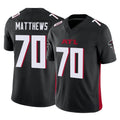 Kooe A.Falcons #70 Jake Matthews Player Black Vapor F.U.S.E. Limited Stitched Jerseys