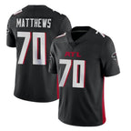 Kooe A.Falcons #70 Jake Matthews Player Black Vapor Untouchable Limited Home Game Stitched Jerseys