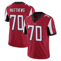 Kooe A.Falcons #70 Jake Matthews Player Red Color Vapor Untouchable Limited Home Game Stitched Jerseys