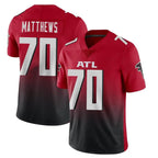 Kooe A.Falcons #70 Jake Matthews Player Red Vapor Untouchable Limited Home Game Stitched Jerseys