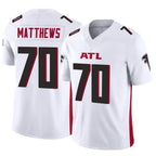 Kooe A.Falcons #70 Jake Matthews Player White Vapor F.U.S.E. Limited Stitched Jerseys
