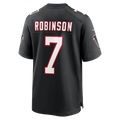 Kooe A.Falcons #7 Bijan Robinson Black Throwback Game Stitched Jerseys