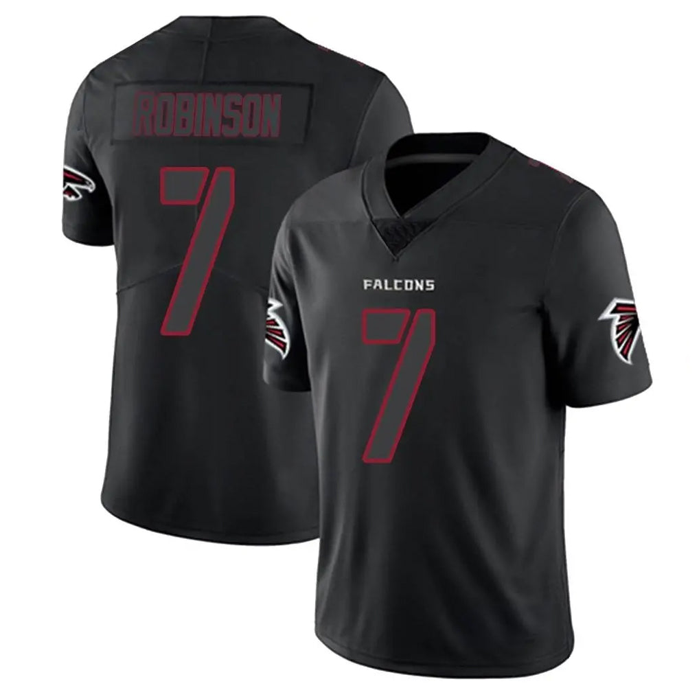 Kooe A.Falcons #7 Bijan Robinson Player Black Impact Limited Stitched Jerseys