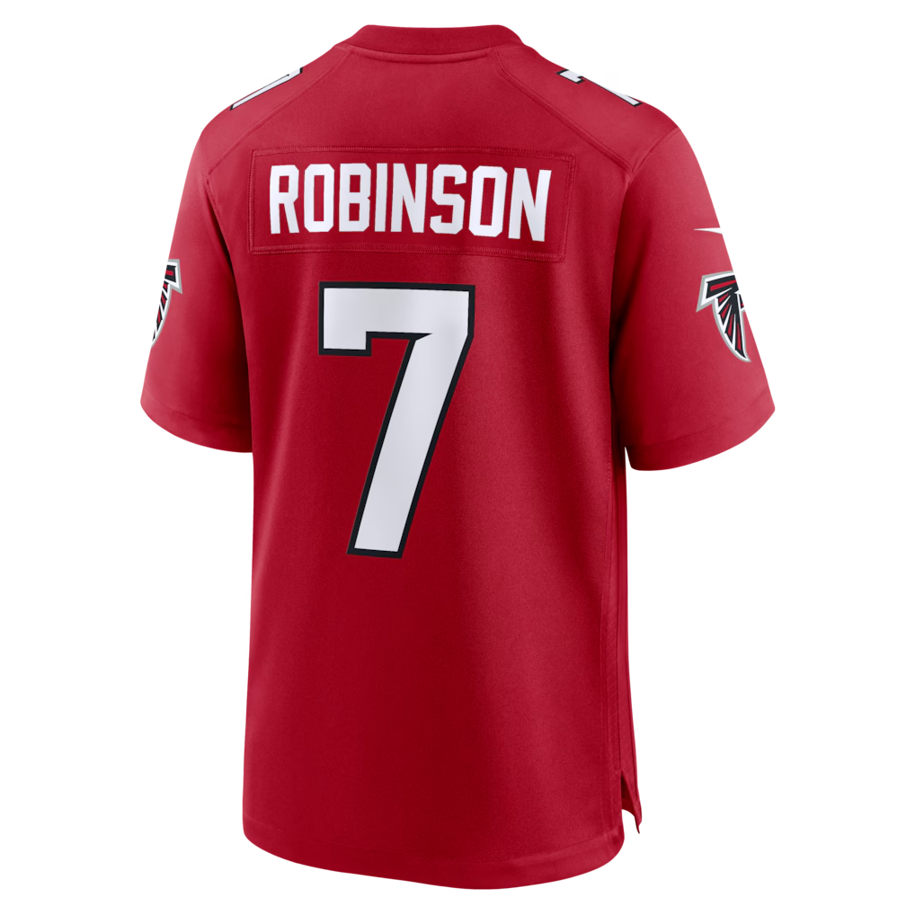 Kooe A.Falcons #7 Bijan Robinson Red Game Stitched Jerseys