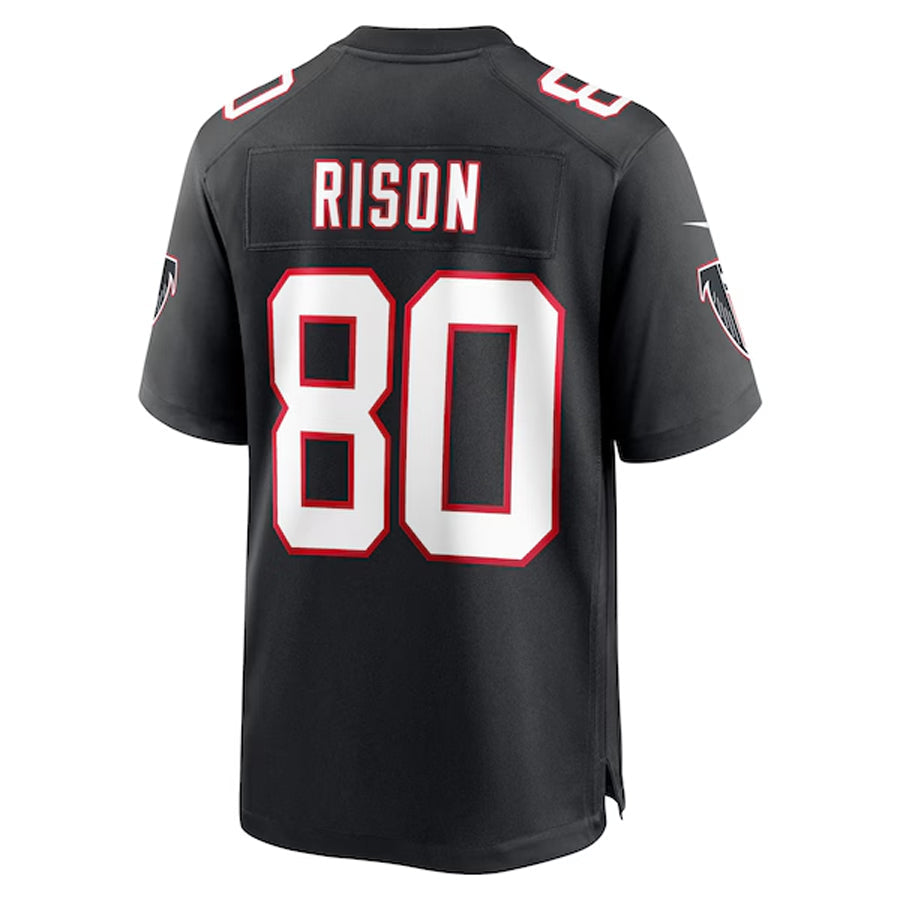Kooe A.Falcons #80 Andre Rison Player Black Throwback Limited Home Game Stitched Jerseys