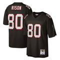 Kooe A.Falcons #80 Andre Rison Player Mitchell & Ness Black 1992 Legacy Stitched Jerseys