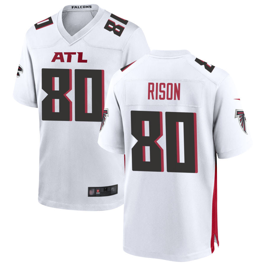 Kooe A.Falcons #80 Andre Rison Player White Home Game Stitched Jerseys