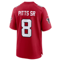 Kooe A.Falcons #8 Kyle Pitts Sr. Red Game Stadium Jerseys