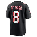 Kooe A.Falcons #8 Kyle Pitts Sr. Player Black Alternate Game Stitched Jerseys